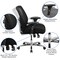 Emma and Oliver 24/7 Intensive Use Big & Tall 500 lb. Rated Mesh Executive Swivel Ergonomic Office Chair with Ratchet Back